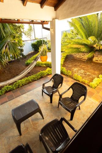 Jardín al aire libre en Condominio Parque Baviera