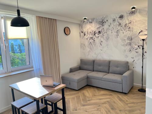 Χώρος καθιστικού στο Apartament Wiosełko