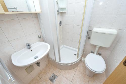 Koupelna v ubytování Apartments Bonex