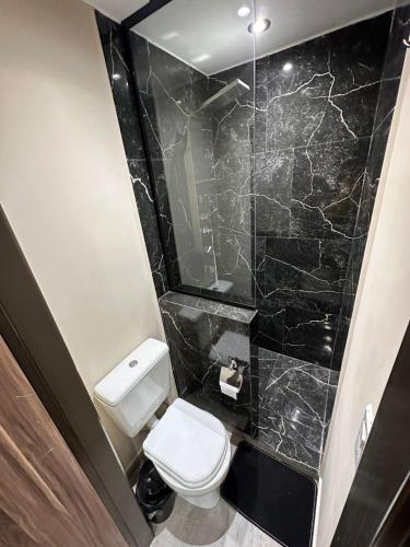 Koupelna v ubytování Apart hotel