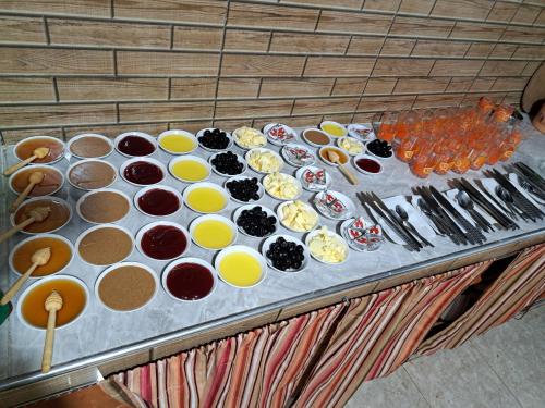 a tray of food on a table with different types of food at Dar rachid ouzoud in Azilal