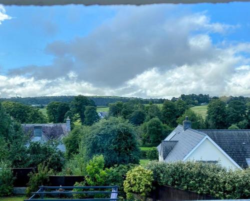 a view from the roof of a house at Flambards Hotel in Cardigan