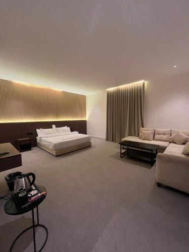 Posezení v ubytování نزل الدار للغرف الفاخره