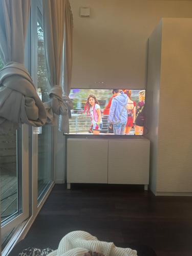 TV a/nebo společenská místnost v ubytování Makda