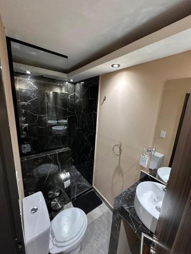 Koupelna v ubytování Apart hotel