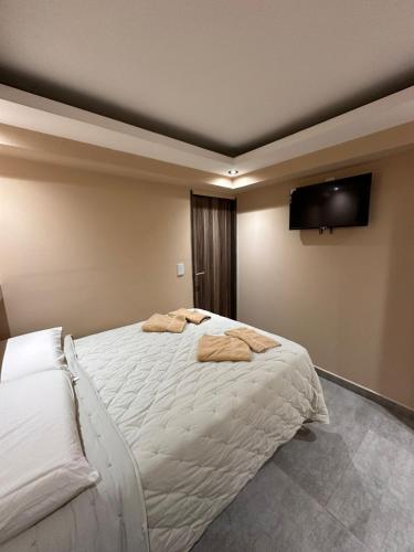 Postel nebo postele na pokoji v ubytování Apart hotel