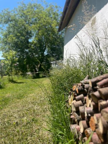 Un jardín fuera de Domek w sercu Pogórza Karpackiego