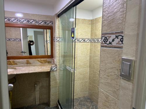 Koupelna v ubytování Hotel Ciento Once Boutique Laureles