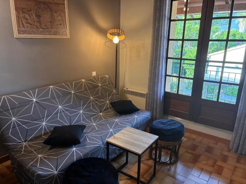 Χώρος καθιστικού στο La maison des Albères