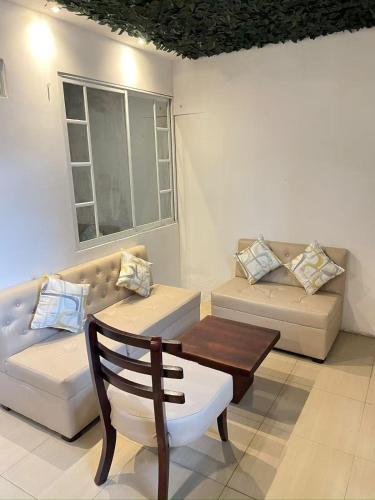Χώρος καθιστικού στο Departamento, Hospedaje, Shopping, UniversidadSG