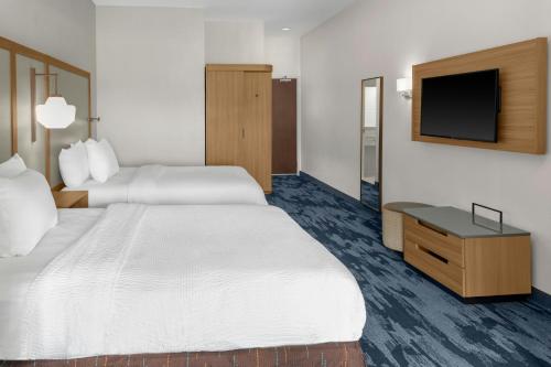 Letto o letti in una camera di Fairfield Inn & Suites by Marriott Atlanta Acworth