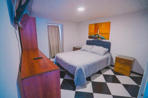 Cama o camas de una habitación en Max & Mar Pichilemu