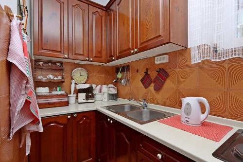 Dapur atau dapur kecil di Apartments with parking space Lovran, Opatija - 23701