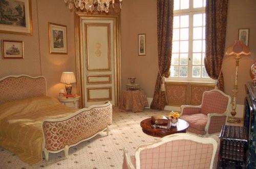 Χώρος καθιστικού στο Chateau de Sommesnil
