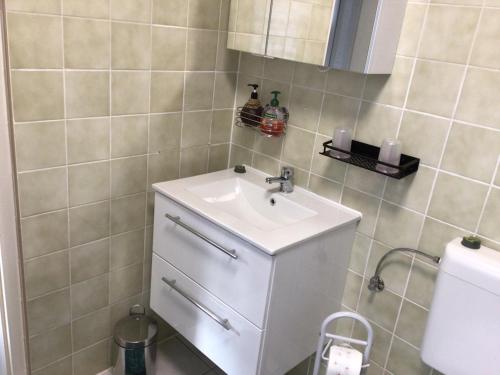 Koupelna v ubytování Wohnung im Grünen