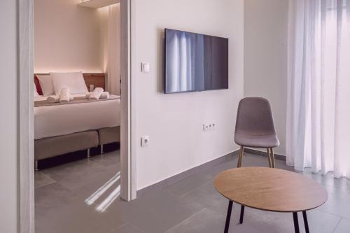 Una cama o camas en una habitación de Aria Blu