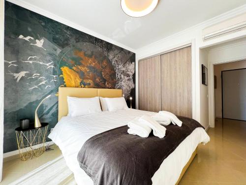 Letto o letti in una camera di Luxury Condo in Top Complex with Ocean and Marina View by Be Cherish