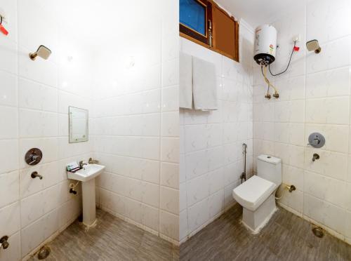 a bathroom with a toilet and a sink at Hotel The Classic Inn Noida sector 70 in Noida
