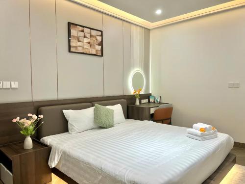 Кровать или кровати в номере Elyday Villa - Bai Khem Beach, Phu Quoc