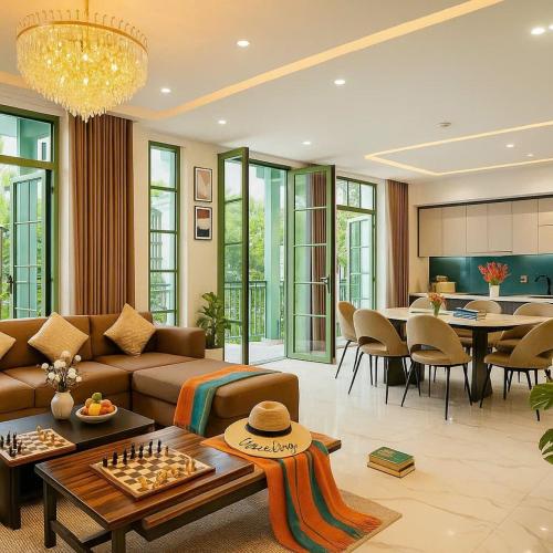 Гостиная зона в Elyday Villa - Bai Khem Beach, Phu Quoc
