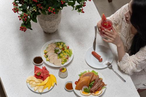 Mad i villaen eller i nærheden