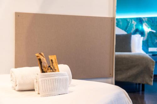 Postel nebo postele na pokoji v ubytování Hotel Concordia Barcelona