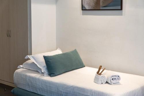 Postel nebo postele na pokoji v ubytování Hotel Concordia Barcelona