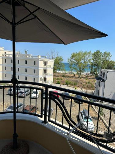 Μπαλκόνι ή βεράντα στο Cozy sea view studios
