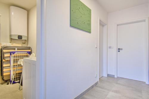 Dapur atau dapur kecil di Veselé Apartmány Lipno