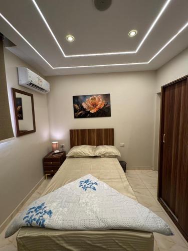 a bedroom with a bed in a room at Pyramids Green View in Cairo