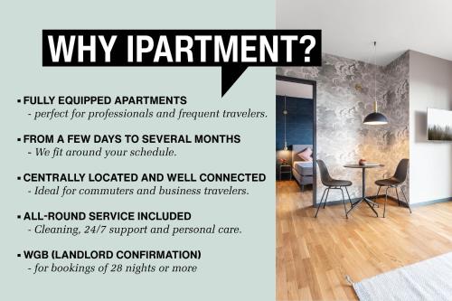 a flyer for a rental property with a room at ipartment Braunschweig in Braunschweig