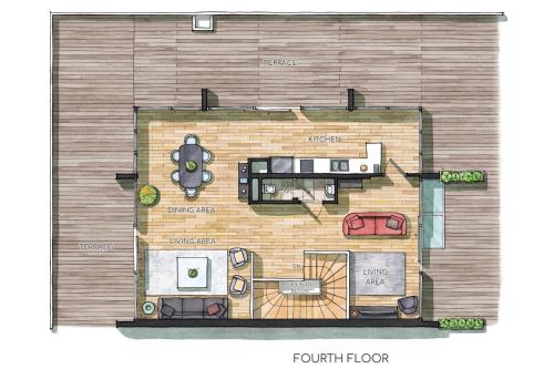 Κάτοψη του 12, Apartments, 4-6 Pers, Central, Stunning View, Near Supermarket & Public Transport