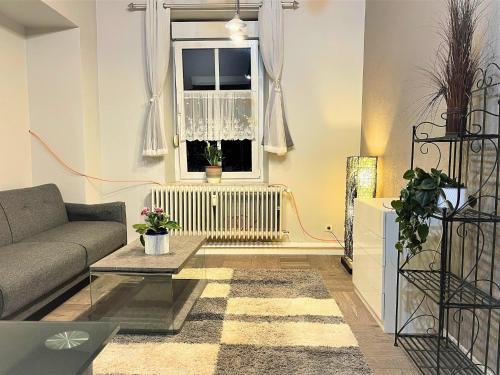 Ruang duduk di Apartment in Pellingen near Trier & Moselle