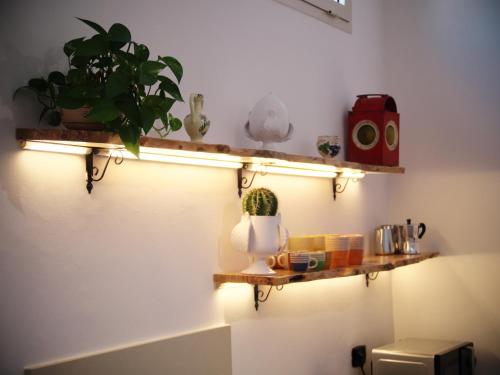 Dapur atau dapur kecil di Le Panare - guest house