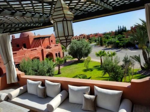 Posezení v ubytování Villa Palmia piscine privée palmeraie Marrakech