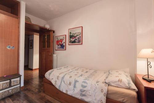 Postel nebo postele na pokoji v ubytování Refuge en Bois - Courmayeur Center and Parking