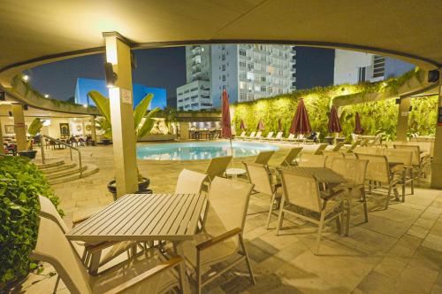 Kolam renang di atau dekat dengan Ferraretto Guarujá Hotel & Spa