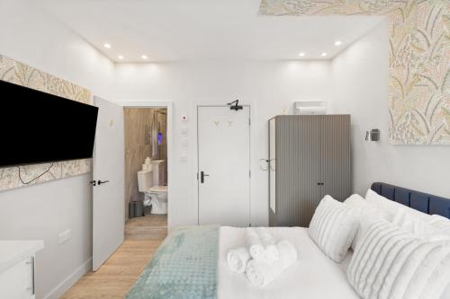 Katil atau katil-katil dalam bilik di Studio Near Dockyard & Gunwharf