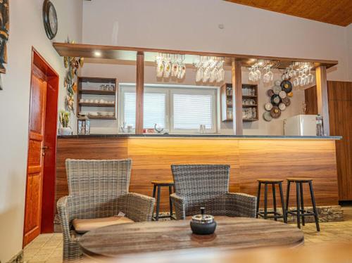 Χώρος καθιστικού στο Vysoké Tatry apartmán B for 4 people