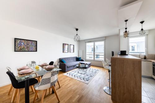 Chic&Cosy 1-Bedroom Apart,2 min Metro,10 min Paris