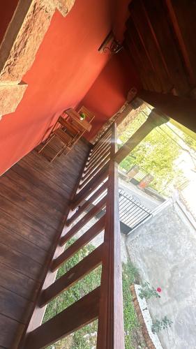 a view from the inside of a building with a window at Los Janos de Argovejo in Argovejo
