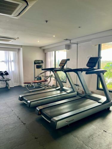 Fitness centrum a/nebo fitness zařízení v ubytování Magsayo Cozy Room