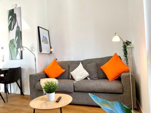 Posezení v ubytování KStay Apartments Penthouse mit Parkplatz zentral in Eltville