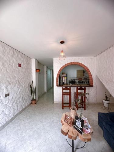 Ruang duduk di Hostal Rose Moor