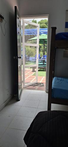 Hostal Paraiso Mincaにあるベッド