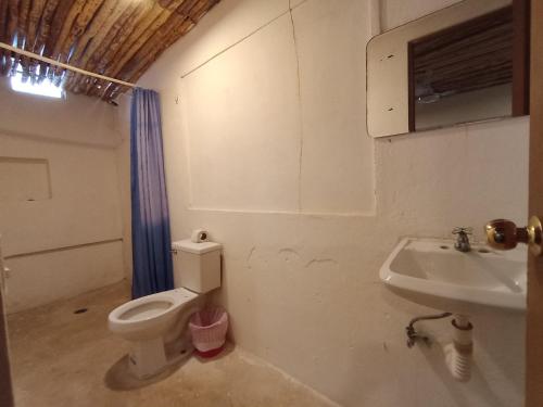 Et badeværelse på Hotel Casa Maguey