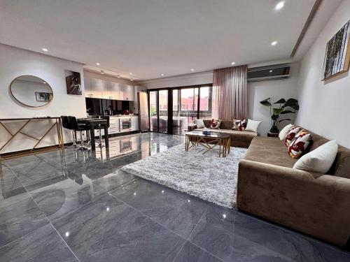 Khu vực ghế ngồi tại Chic Duplex Central 3 Suites et Wi-Fi