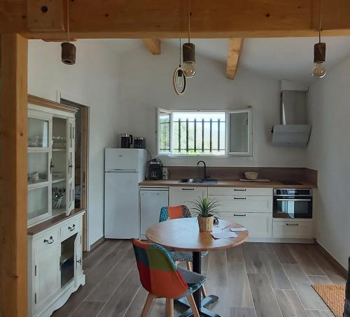 Kuchyň nebo kuchyňský kout v ubytování Appartement Cabanon CA