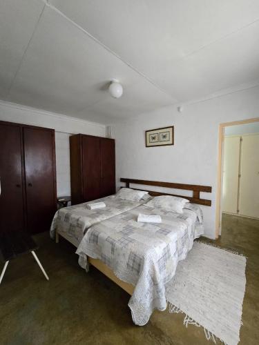 Postel nebo postele na pokoji v ubytování Kanaan Guest Farm