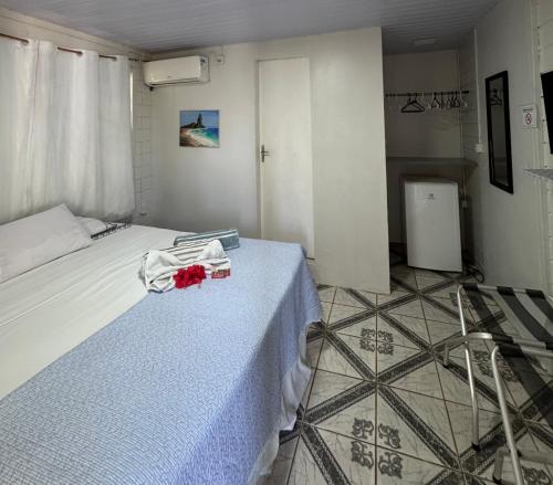 Pousada Rosemary Suítes房間的床